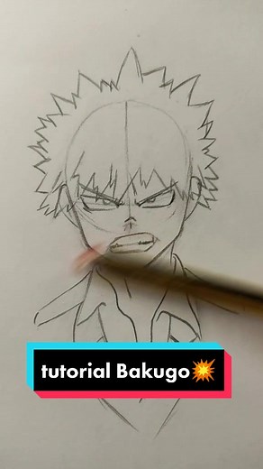 How to Draw Bakugo from My Hero Academia - Step by Step Tutorial