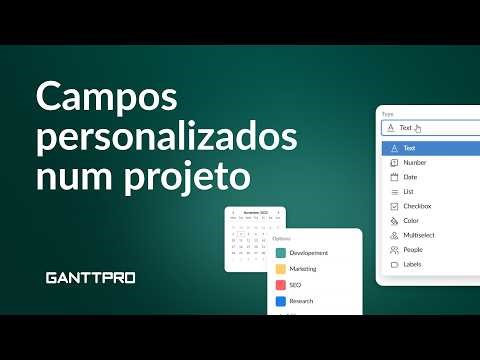 Como trabalhar com campos personalizados no GanttPRO