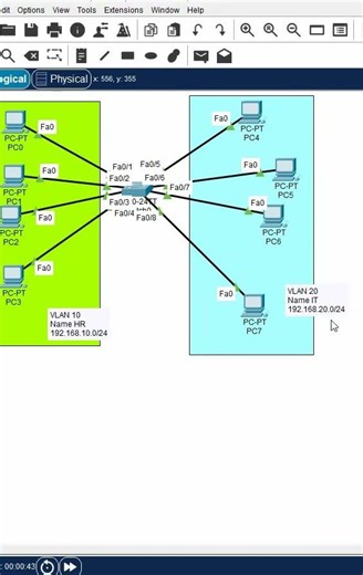 1.Basic Topology Overview | CCNA Packet Tracer