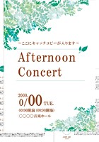 演奏会プログラムテンプレート No.015