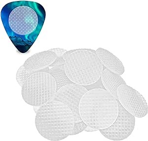Birllaid Grips for Guitar Picks, Guitar Pick Grips Help You Hold Guitar Picks Tightly, Self Adhesive 30Grips