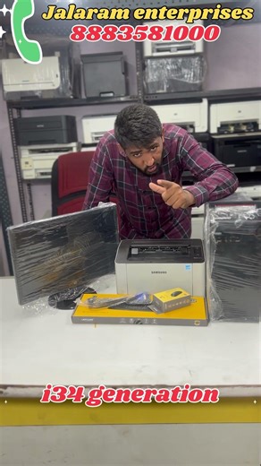 HP monitor and Lenovo CPU first time computer with offer and 3 months warranty