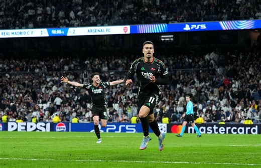Real Madrid 1-2 Arsenal (1-5 agg.): Gunners' Player Ratings as Martinelli scores late winner to seal emphatic result | UEFA Champions League 2024-25