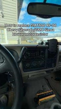 Blower motor resistor replacement 99-06 Chevy Silverado/GMC Sierra #chevy #gmc #silverado #gmt800