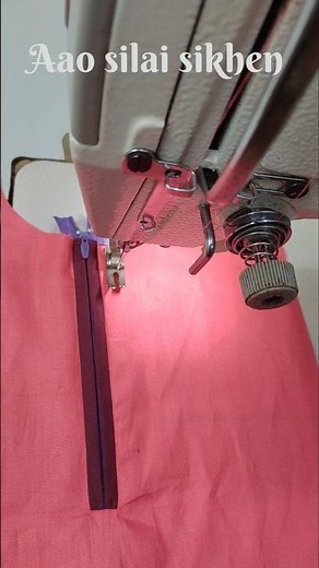 Front Zip Sewing Without Visible Stitch | Invisible Stitch Technique