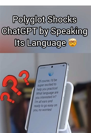 Polyglot Shocks ChatGPT by Speaking Its Language 🤯 #Polyglot #ChatGPT #Languages #AI #xiaomanyc