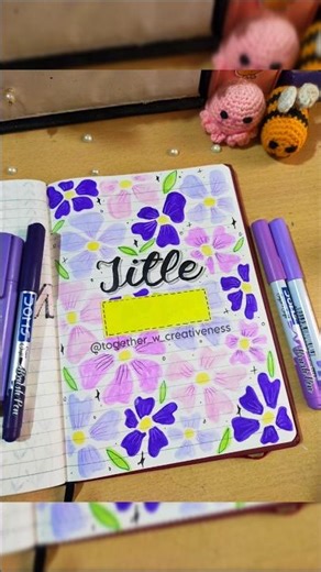 Title Page Decoration 🌼✨ #togetherwcreativeness #pagedecoration #schoolproject #shorts