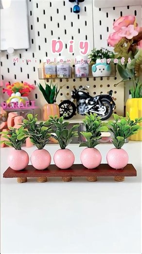 Diy Beads Mini Planter Craft🌱🌱#shorts #viralshort #reuse #diy #handmade #crafting #trending