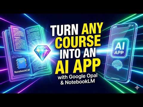 Turn ANY Course Into an AI App with Google Opal & NotebookLM
