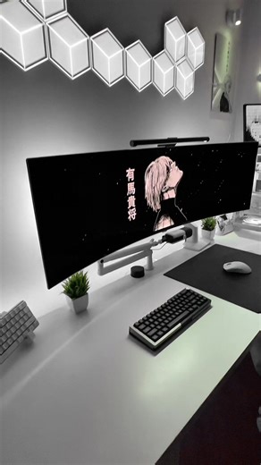 Monochrome Black & White PC Gaming Setup Inspiration