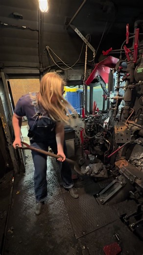 Getting there……slowly 😂 #trains #steamlocomotive #coalfired #railroad | trains