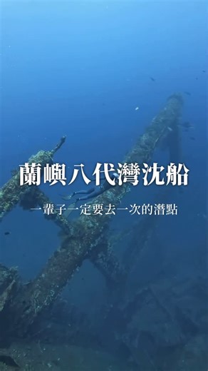 蘭嶼自由潛水教練-阿誌 | 🌊 八代灣沈船 是我學潛水以來，最想親眼見證的水下巨人 ⠀ 最初開始練深度 不是為了挑戰極限，也不是為了證明什麼 而是為了有一天 可以自信的站在他的面前 ⠀ 沈船經過時間的洗禮 已經變得斑駁、生鏽、破碎 但同樣也變成了各種海洋生物的家 各種珊瑚海扇長滿船身... | Instagram
