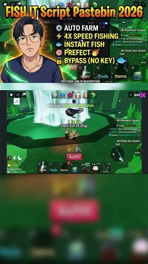 FISH IT Script 2026 AUTO FARM, 4X SPEED FISHING, INSTANT FISH, PREFECT, BYPASS (NO KEY) ☄️🐟