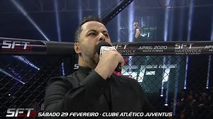 SFT 21 FARIA vs. CARRASCO SÁBADO | 29 FEVEREIRO | Clube Juventus, Mooca, zona leste de São Paulo. Presença especial das ring girls indicadas ao prêmio Osvaldo Ingressos à venda- https://www.bilheteriadigital.com/sft-21-29-de-fevereiro Venha curtir de perto o melhor do “MMA NACIONAL” com muito conforto, segurança e diversão para você e sua família. -Lutas eletrizantes. -Conheça as ring girls e mascote, e tire fotos com todos. -Participe de competições com chance de ganhar prêmios em dinheiro. -Pa
