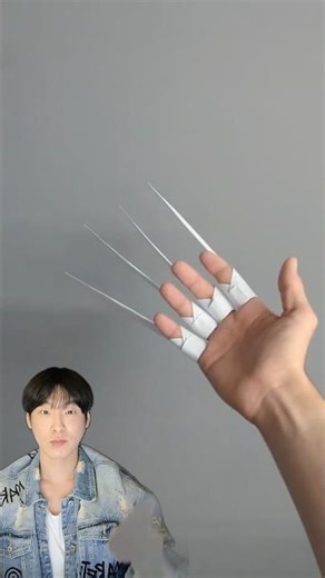 wolverine nail paper tutorial #shorts #viral #diy