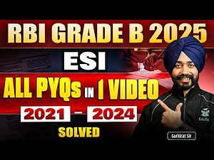 RBI Grade B ESI Previous Years’ Solved Question Papers (2021, 2022, 2023 & 2024)