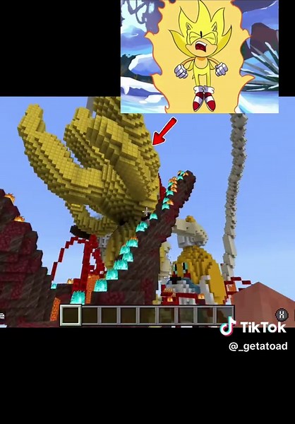 Super Sonic Minecraft Build: Getting Straight Teeth!