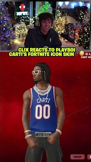 Clix REACTS to Playboi Carti's Fortnite Icon skin 🦇😳