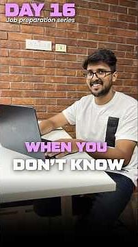 What to do when you're stuck in an Interview! 🧠 | Day 16/30