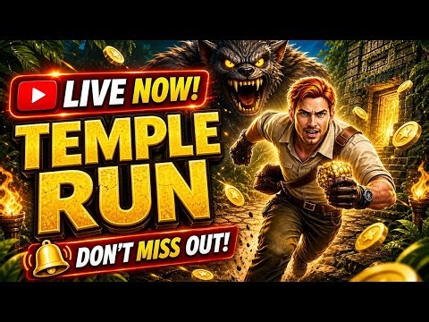 TEMPLE RUN LIVE 🔴 Non-Stop Running Challenge! #templerun #livestream #gaming #shorts