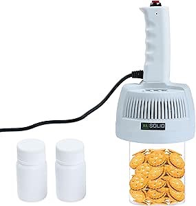 U.S. Solid Handheld Induction Sealer, 20-110mm Adjustable, Portable Electromagnetic Heat Cap Seal Machine for Plastic & Glass Bottles, Power & Time Control, Ideal for Packaging & Sealing