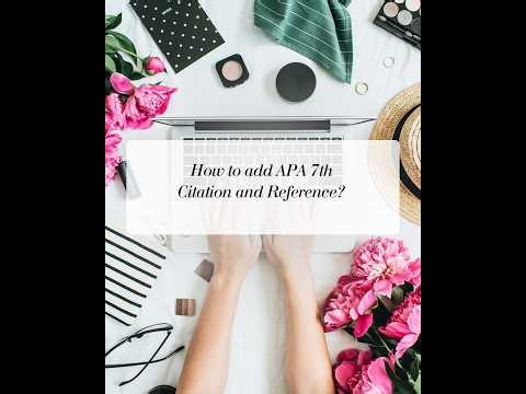 How to Add APA 7 Citations and References in Google Docs?