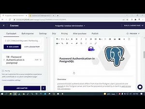 Password authentication in postgresql