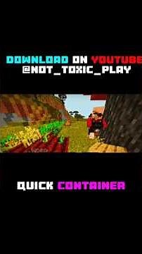 ⬆️download ⬆️Quick Container Texture Pack MCPE 1.26+ ⚡ Fast Inventory & Chest Transfer