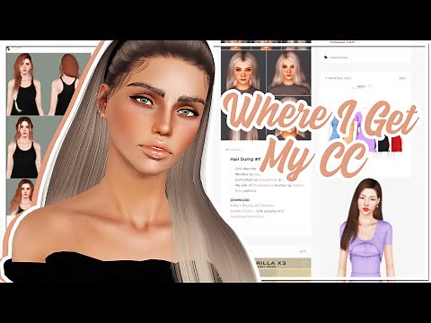 WHERE I GET MY SIMS 3 CC + CC FAVORITES 🛍
