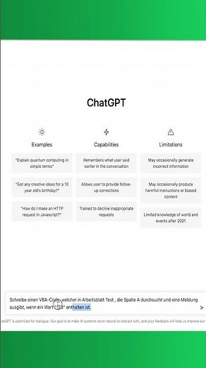 #Excel VBA Code über AI automatisch generieren #chatgpt #openai