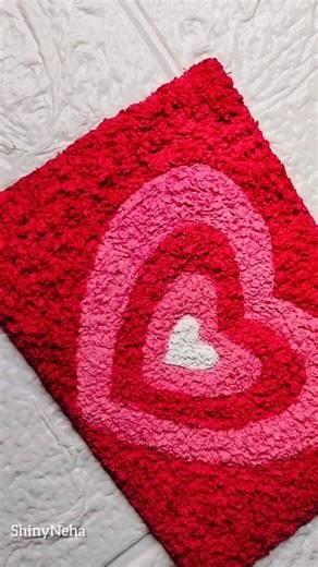 Tissue paper texture art♥️🩷/Redheart#diy#artandcraft#shinyneha#textureart #ytshorts #tissuepaper