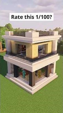 I Built the Perfect Modern House! 🤯 #minecraft
