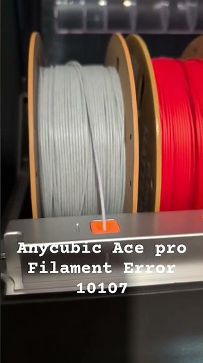 Anycubic Kobra S1 Ace pro Error code 10107. Check Filament Sensor #anycubic #tip #fix #help #3dprint