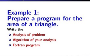 Prepare a program for the area of a triangle.Write the:Anal... | Filo