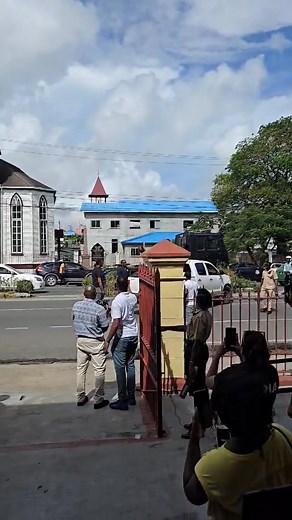 HGP Nightly News: The main suspect in that deadly bombing that claimed the life of 6 year-old Soraya Bourne arrived at the Georgetown Magistrate’s Courts this morning; along with six other co-accused terrorists. 📹: Prime News | HGP Nightly News
