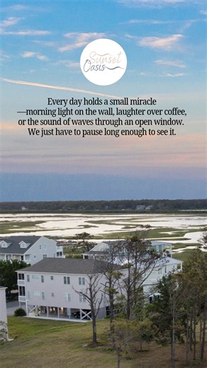 Every day holds a small miracle morning light on the wall, laughter over coffee, or the sound of waves through an open window. You just have to slow down long enough to see it. ✨ 📍 Sunset Beach, NC 📆 Book your stay at Sunset Oasis now and feel the good energy for yourself! 👉 https://airbnb.com/h/sunsetoasisnc #SunsetOasisNC #SunsetBeachNC #StaySunsetOasis #RelaxAtSunsetOasis #CoastalRetreat #CoastalLiving #MindfulMoments #HiddenGemsNC #SunsetBeachGetaway #BeachVibesNC #NorthCarolinaVacationRe