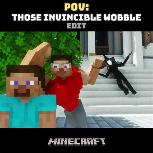 Minecraft Invincible Wobble Edit: #minecraft #minecraftshorts #memes #meme #minecraftmemes #funny