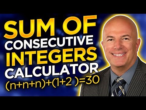 Sum of Consecutive Integers Calculator