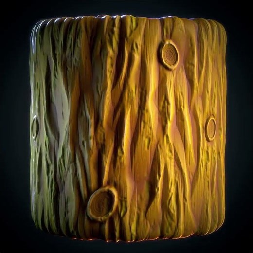 Tree Bark (Stylized) - VOL 08 - SBS & SBsar & Maps #substancedesigner #substancesource #3dmaterials