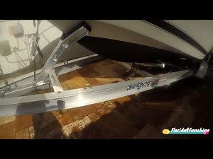 Aluminum Boat trailer cleaner and cleaning. West Marine cleaner and water. Clean and shiny!!