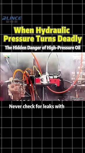When Hydraulic Pressure Turns Deadly | The Hidden Dangers of Hydraulic Leaks #blince