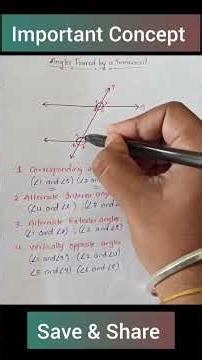 Angles formed by a transversal explained By Abhii @maths hackerr 🎓