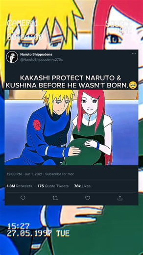 KAKASHI PROTECT KUSHINA BEFORE HE WASN'T NARUTO BORN.🥹#kakashi #anime #naruto #trending #edit