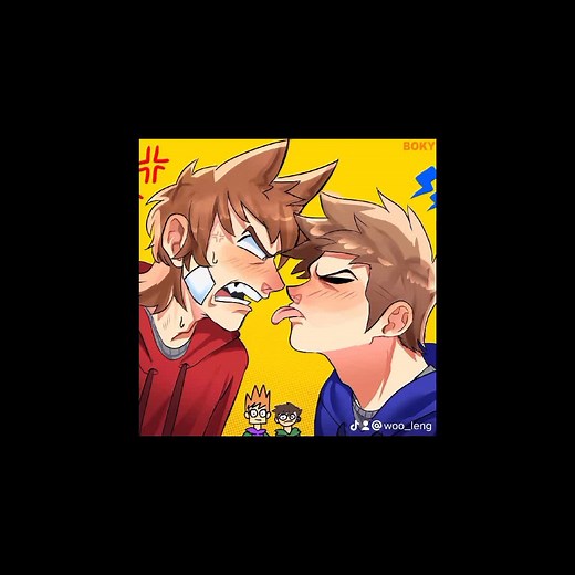 Tom and Tord Animation Kiss in Room Heat