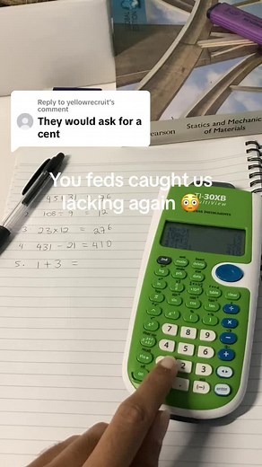 Replying to @yellowrecruit Don’t snitch! #cheating #calculator #test #exam #school #math