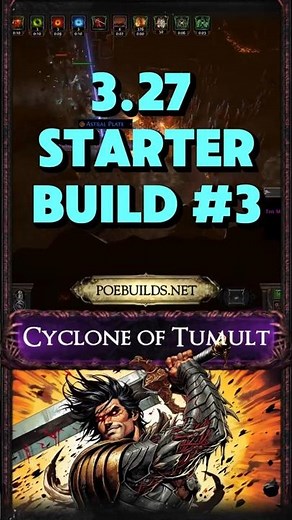 [PoE 3.27] STARTER BUILD - CYCLONE OF TUMULT - PoE Builds - Keepers of the Flames #poebuilds