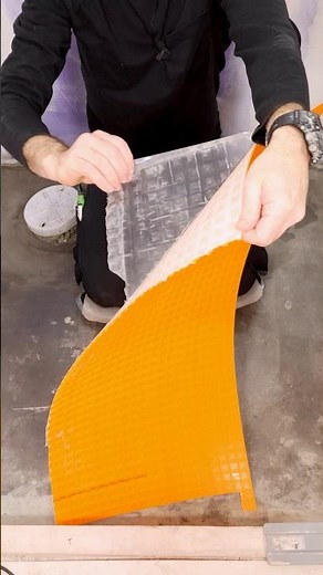 Schluter DITRA Peel and Stick Tips Over Concrete - #shorts #schlutersystems #sponsored