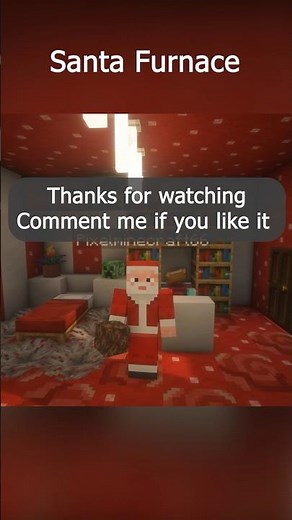 How to Build a Santa Furnace in Minecraft (Cozy Christmas Fireplace!)