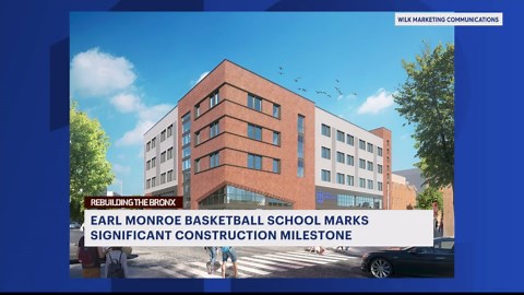 Earl Monroe Basketball School hits milestone with topping-out ceremony