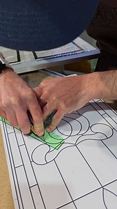 1.4M views · 9.2K reactions | Pink Door Stained Glass Project Part 1, Glass Cutting | Light Leaded Designs | Facebook